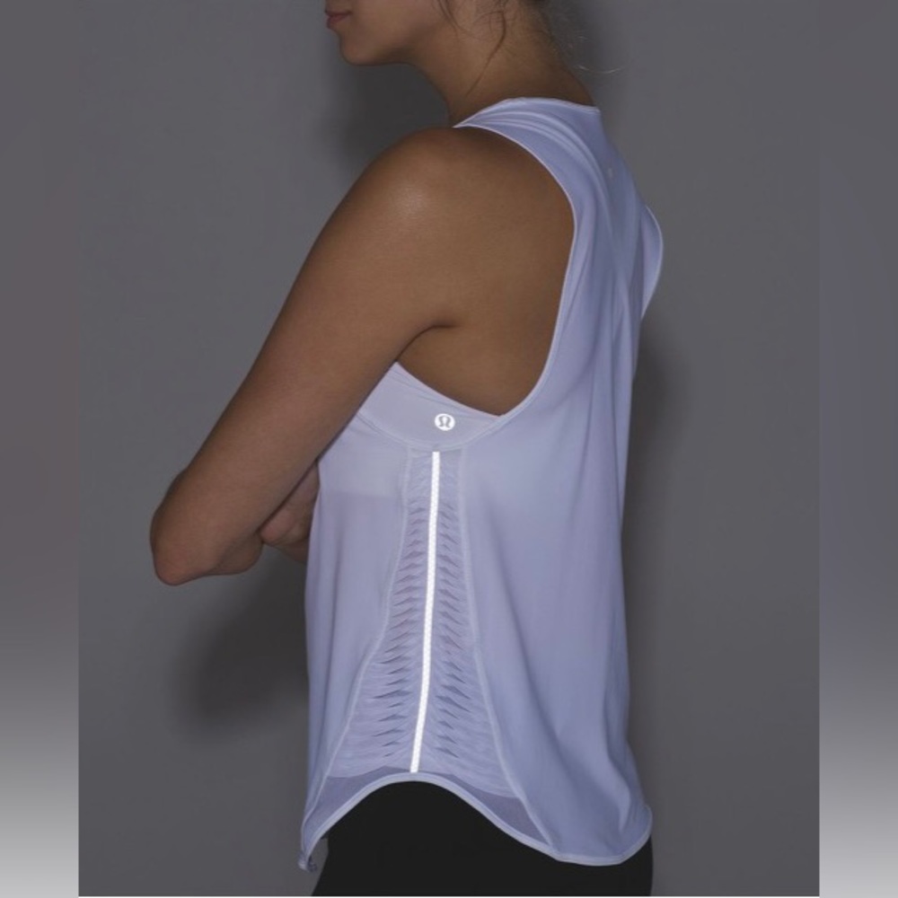LULULEMON Silver Making Moves Tank Top size 6